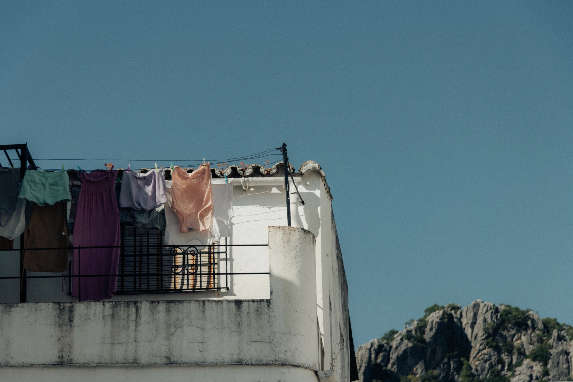 Street scene in a Spanish town