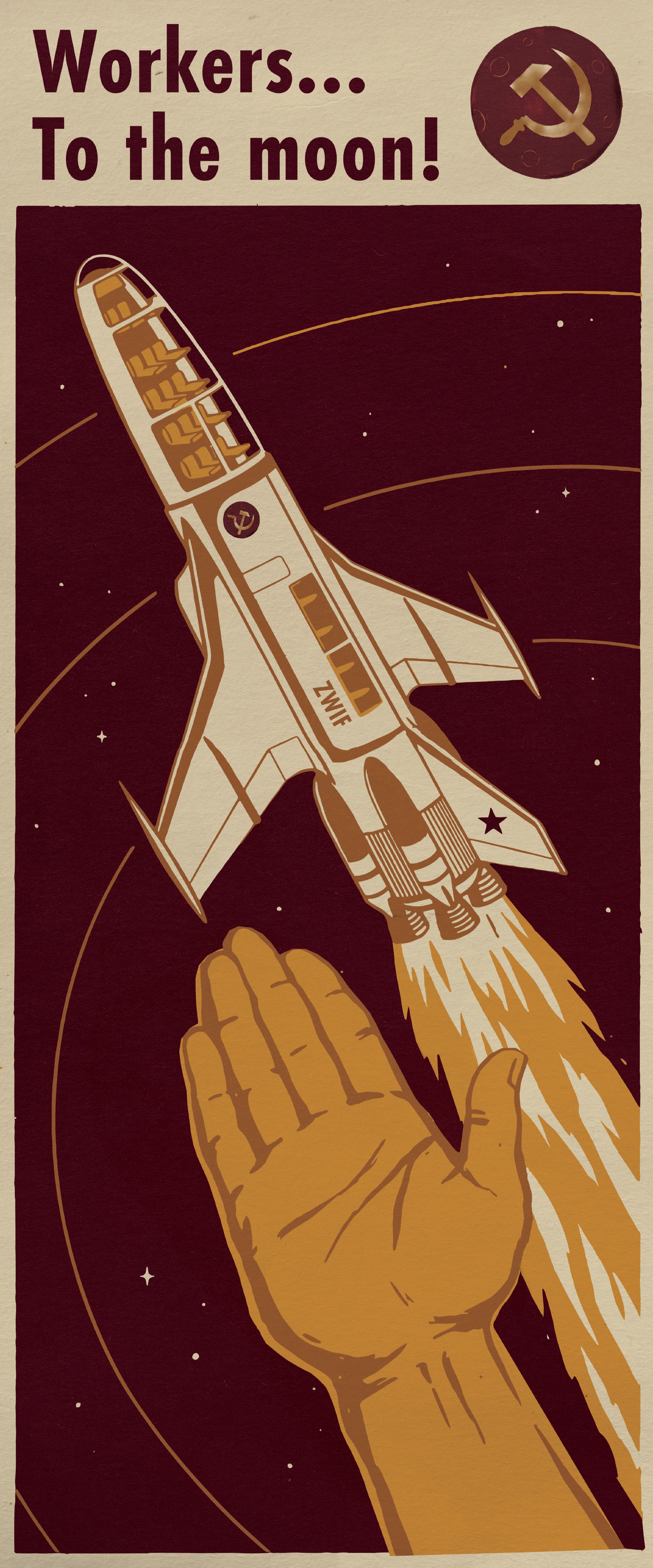 Soviet Moon Boarding Pass